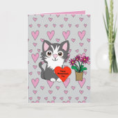 Cat Happy Meowentines Day カード (正面)