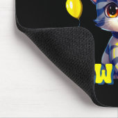 Cat Happy New Year Mew Year Funny New Years Party  マウスパッド (コーナー)