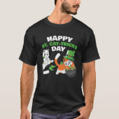 Cat Happy St Catricks Day Ireland Party Irish Kitt Tシャツ (正面)