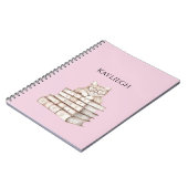 Cat Heart Glasses Books ノートブック (左側)