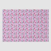 Cat Hearts Valentine's Tissue Paper in Purple 薄葉紙 (正面)