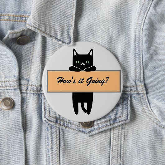 Cat holding a sign Button Badge 缶バッジ (インサイチュ)