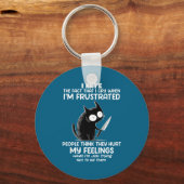 Cat I Hate The Fact That I Cry When I’m Frustrated キーホルダー (正面)