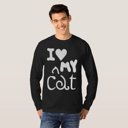 Cat   I Love My Cat 1 Tシャツ (正面フル)
