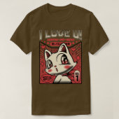 Cat I Love You by Tobe Fonseca Tシャツ (デザイン正面)
