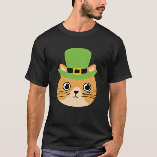 Cat I St patrick s Day Ireland Party Irish Kitten Tシャツ (正面)
