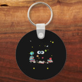 Cat I Survived 67 Days Of School Teachers Students キーホルダー (正面)