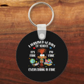 Cat I Survived 67 Days Of School Teachers Students キーホルダー (正面)