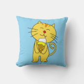 Cat Ice Cream Cone Pillow Baby Pink Blue クッション (正面)