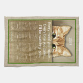 Cat I'll Watches You Song Parody 2024カレンダー キッチンタオル (横)