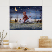 Cat Imagination, Louis Wain ポスター (キッチン)