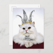 Cat in a Crown インビテーションポストカード (正面/裏面)