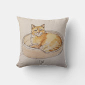 Cat In Bed クッション (正面)