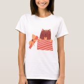 Cat in box funny tシャツ (正面)