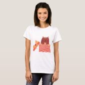 Cat in box funny tシャツ (正面フル)