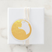 Cat in Circle Foilメッセージカード フェイバータグ (箱)
