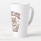 Cat in Energy Saving Mode カフェラテマグ (右アングル)