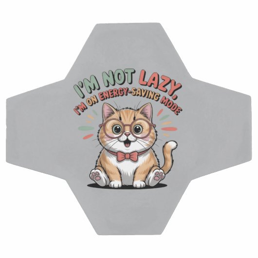 Cat in Energy Saving Mode サッカーボール (フラット)