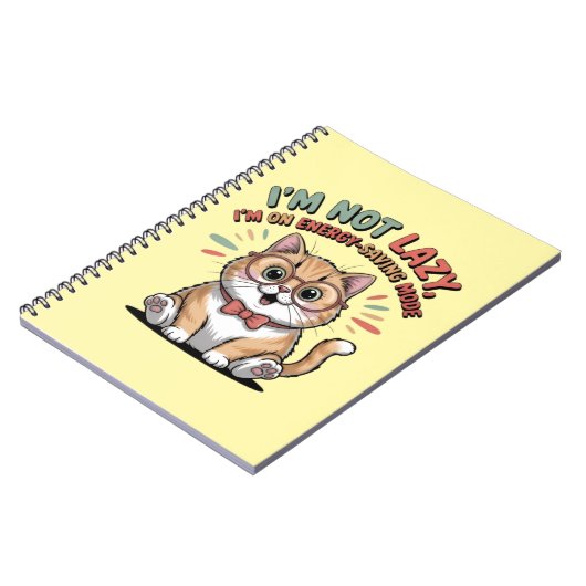 Cat in Energy Saving Mode ノートブック (左側)