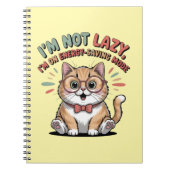 Cat in Energy Saving Mode ノートブック (正面)