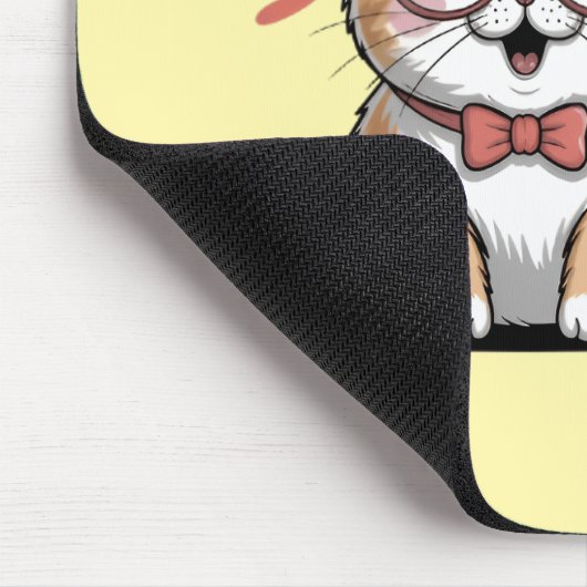 Cat in Energy Saving Mode マウスパッド (コーナー)