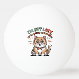 Cat in Energy Saving Mode 卓球ボール