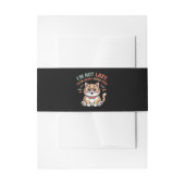 Cat in Energy Saving Mode 招待状ベリーバンド (正面例)