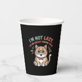 Cat in Energy Saving Mode 紙コップ (裏面)