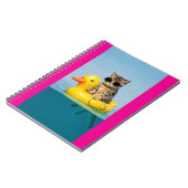 cat in float duck ノートブック (左側)