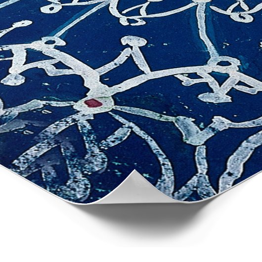 “Cat in Gothic Style” by Louis Wain ポスター (角)