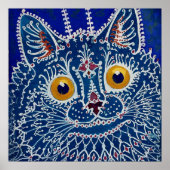 “Cat in Gothic Style” by Louis Wain ポスター (正面)