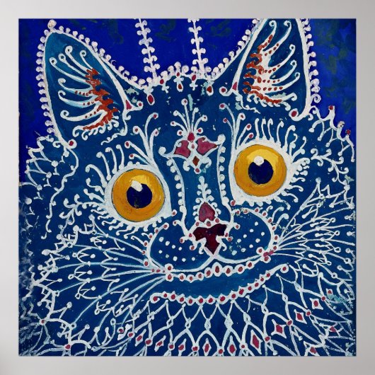 “Cat in Gothic Style” by Louis Wain ポスター (正面)