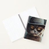 Cat in Hat and Glasses Notebook ノートブック (内部)