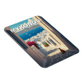 Cat in Mykonos Greece Cyclades Travel マグネット (右側)