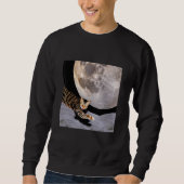 Cat In Outer Space Cute Kitten Kitty Strange Desig スウェットシャツ (正面)