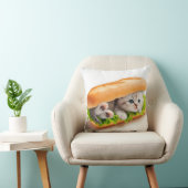cat in sandwich クッション (椅子)
