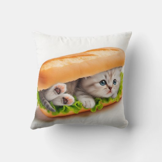 cat in sandwich クッション (裏面)