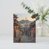 Cat in Seoul Bukchon South ポストカード (スタンド正面)