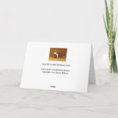 Cat in Sledユーモアのクリスマスカード シーズンカード (裏面)