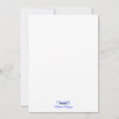 Cat in Snow Wearing Ear Muffs シーズンカード (裏面)