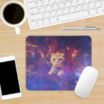 Cat in Space マウスパッド<br><div class="desc">Orange tabby cat in space,  milky way galaxy.

Orange tabby cat image: by arthur ivanov
license: https://creativecommons.org/licenses/by-sa/2.0/legalcode
source image: https://www.flickr.com/photos/arthur_ivanov/2617993176</div>