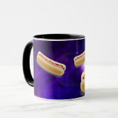 CAT IN SPACE WITH HOT DOGS funny COFFEE MUG マグカップ (正面左)