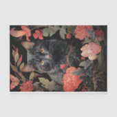 Cat in Tapestry 3 Decopage紙 薄葉紙 (正面)