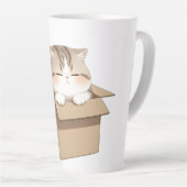 Cat In the box カフェラテマグ (右アングル)