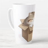 Cat In the box カフェラテマグ (左アングル)