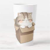 Cat In the box カフェラテマグ (正面)