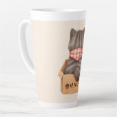 Cat in The Box カフェラテマグ (左アングル)