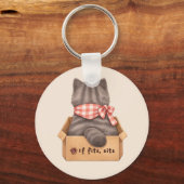 Cat in The Box キーホルダー (正面)