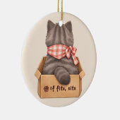 Cat in The Box セラミックオーナメント (右)