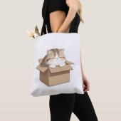 Cat In the box トートバッグ (クローズアップ)